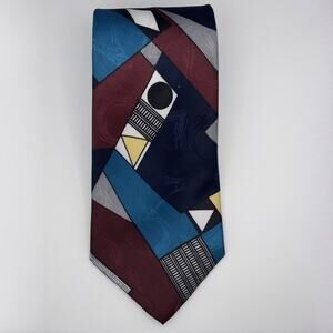 Vintage Johnny Carson Tie 100% Polyester Made In USA 3.5”